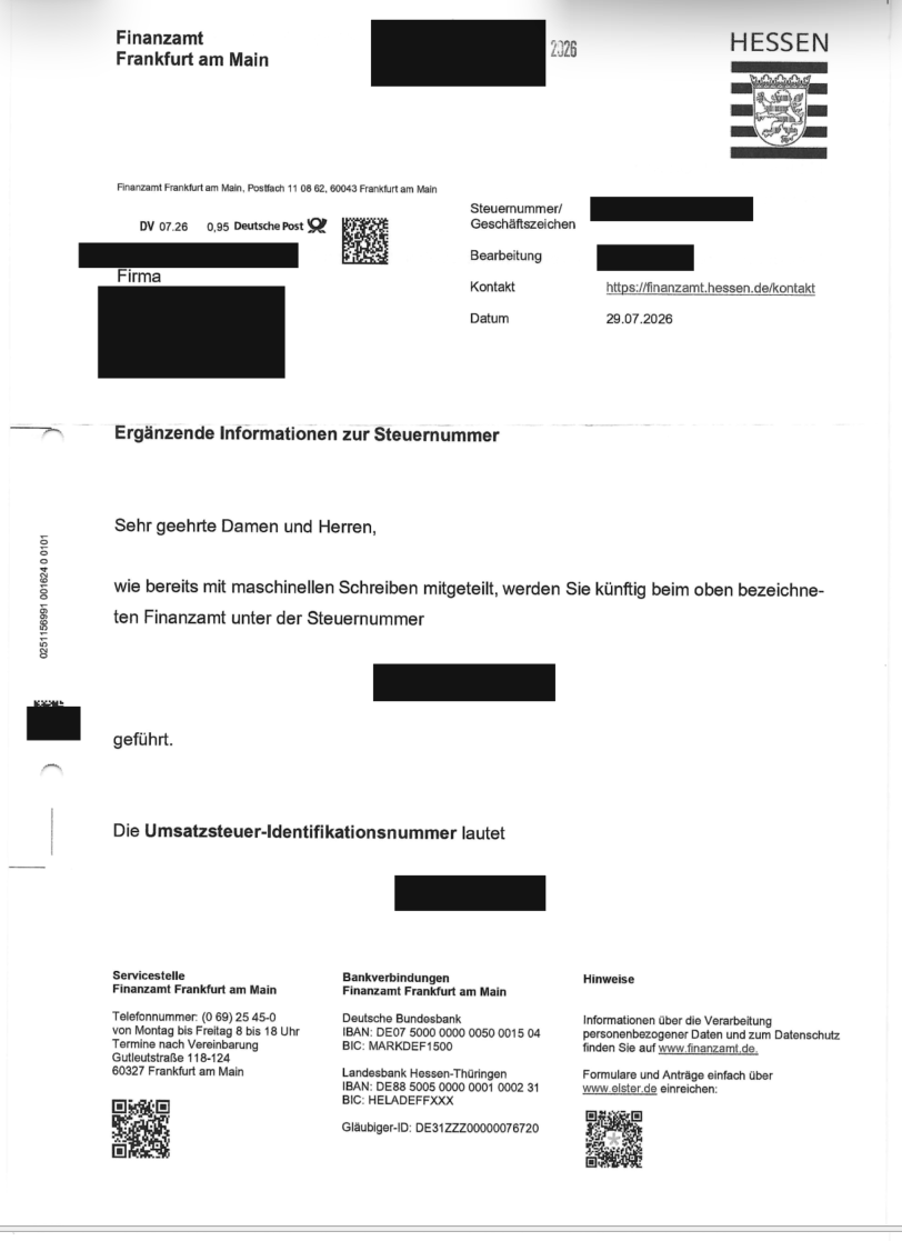DE second choice VAT document