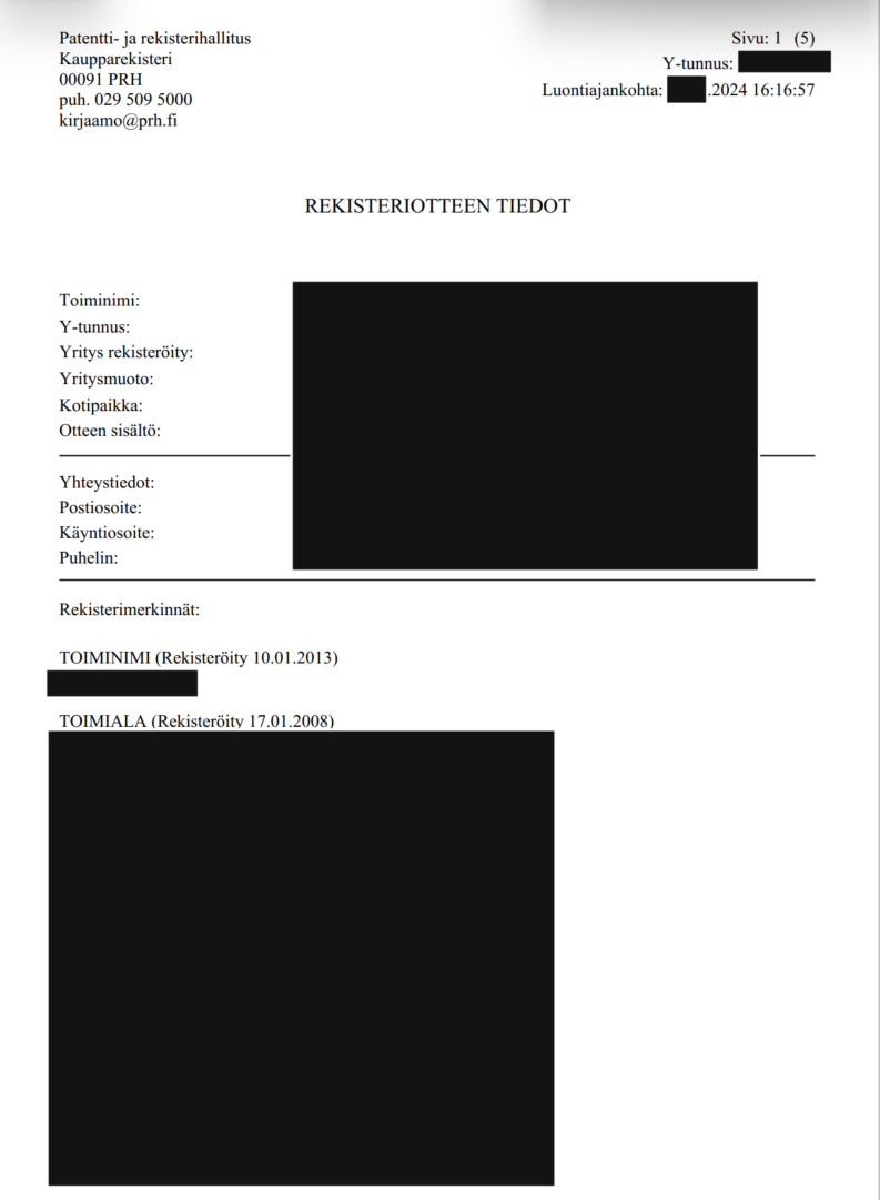 FI first choice business registration
