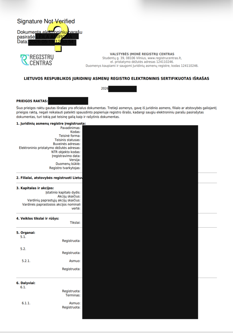 LT first choice business registration