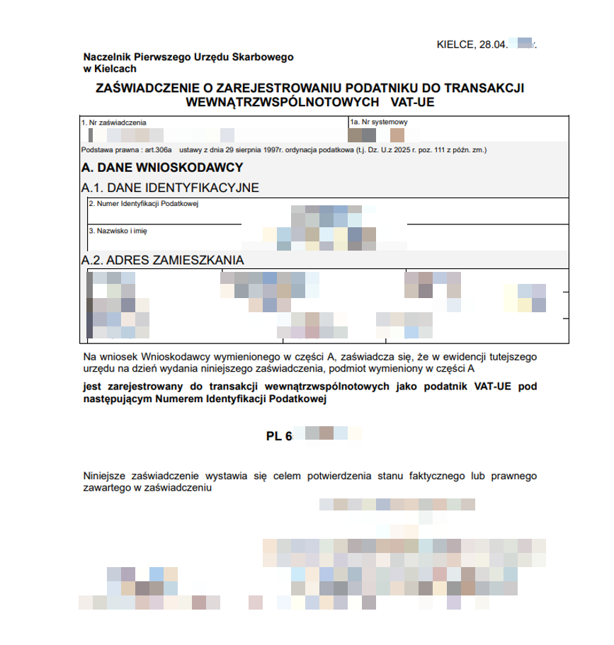 PL VAT document