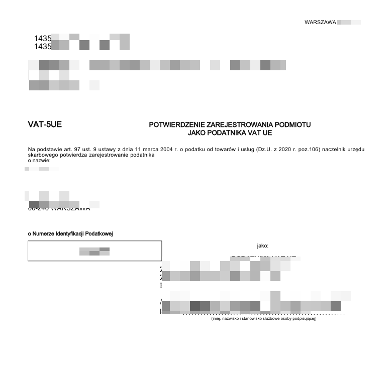 Third choice PL VAT document