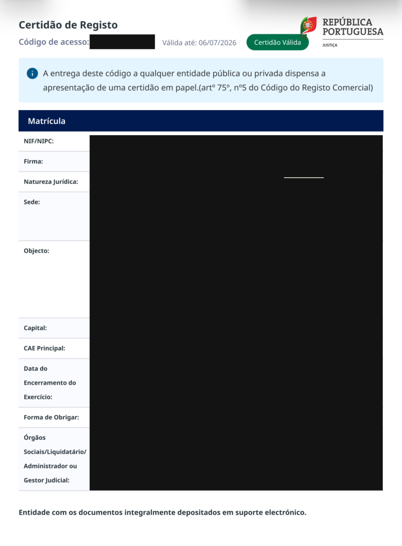 PT business registration